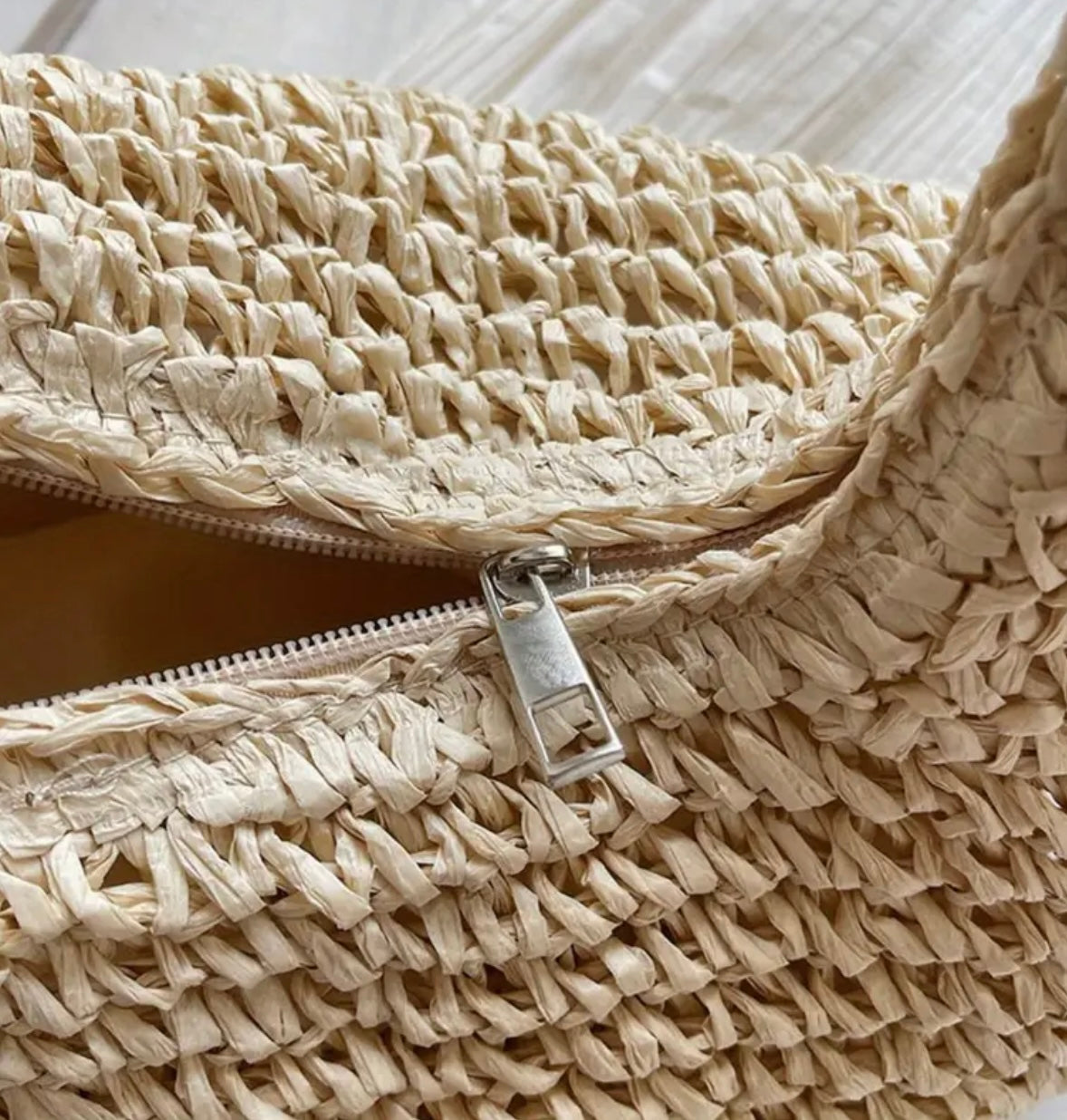 Haze Raffia Stella Bag - Natural