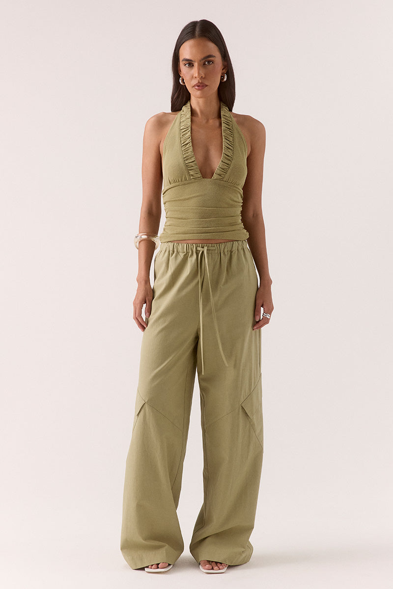 Sovere ALORA TOP - SOFT OLIVE
