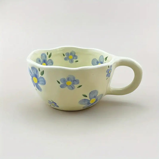 Haze Daisy Mug 250ml - Blue/Cream