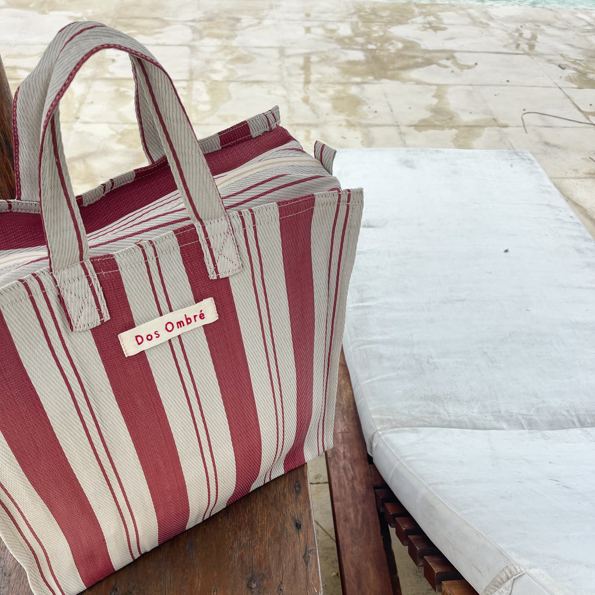 Dos Ombre Bengali Bag - Vintage Red Stripe