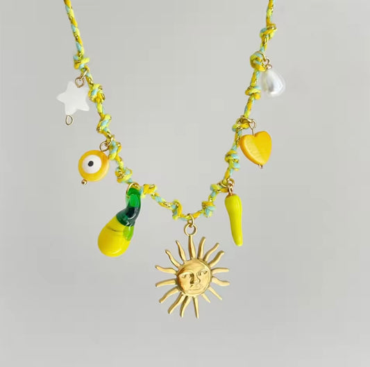 Haze Summer Sea Necklace - Lemon