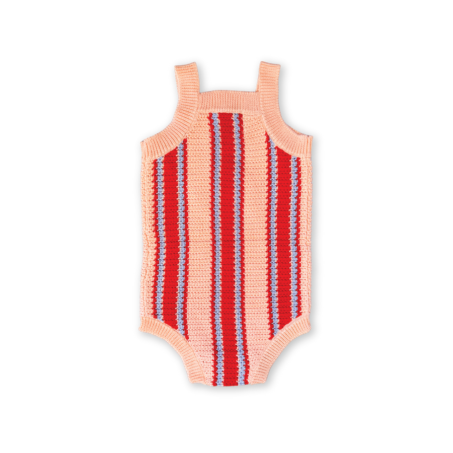 Grown Island Stripe Shell Singletsuit