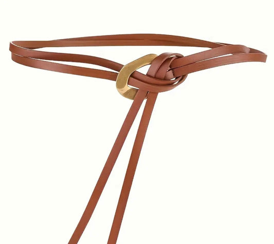 Haze Ellen Leather Belt - Tan