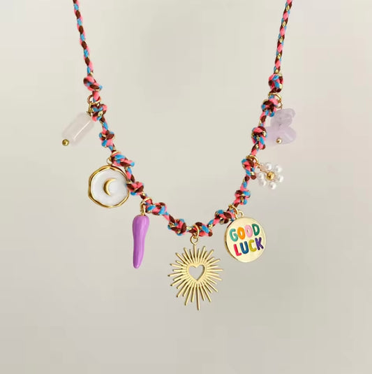 Haze Summer Sea Necklace - Purple