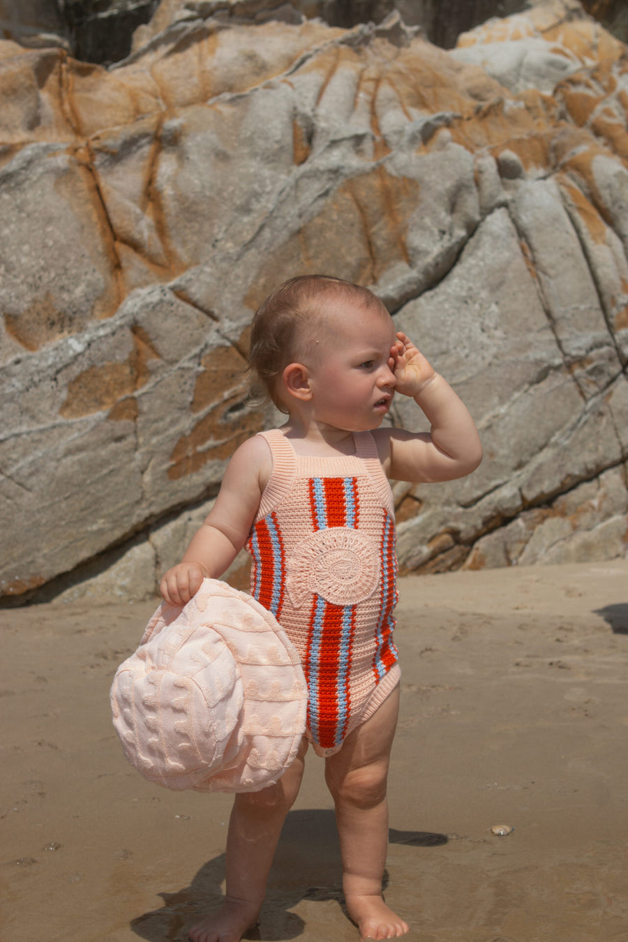 Grown Island Stripe Shell Singletsuit