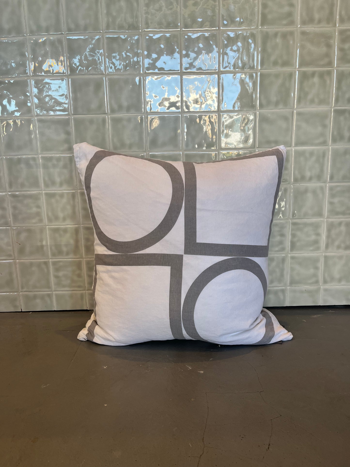 Haze White/Grey Linen Cushion