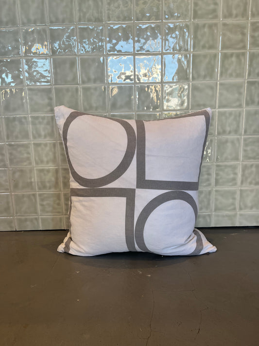 Haze White/Grey Linen Cushion