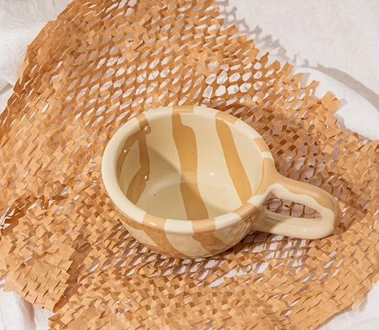 Haze Vintage Stripe Mug Beige 200ml