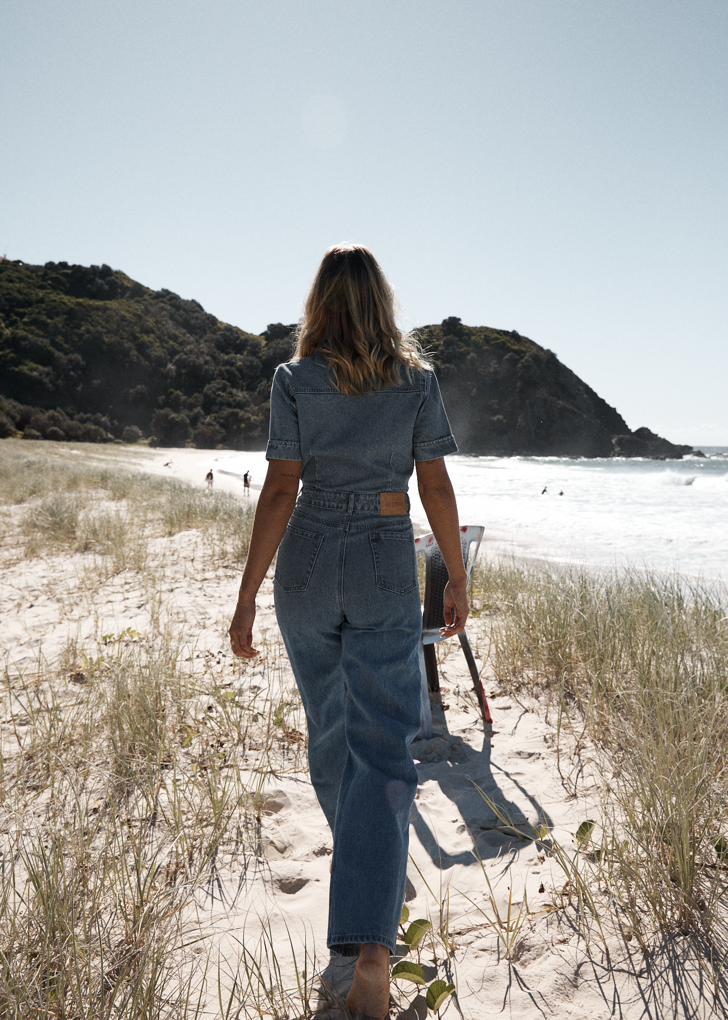 Afends Miami Jumpsuit - Worn Blue