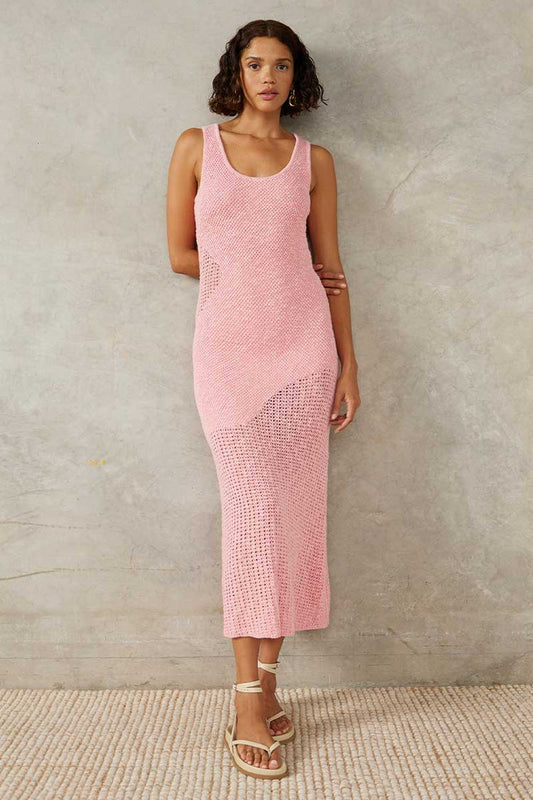 Mon Renn Marina Knit Dress Pink