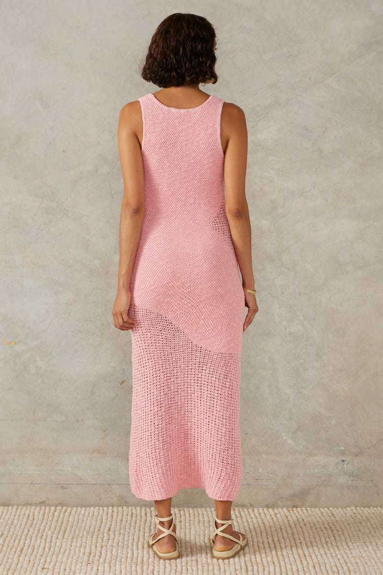 Mon Renn Marina Knit Dress Pink