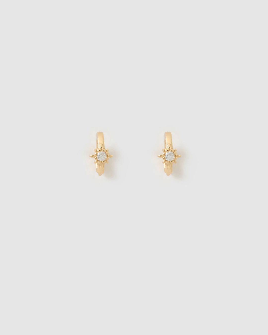 Arms Of Eve Nova Gold Huggie Earrings