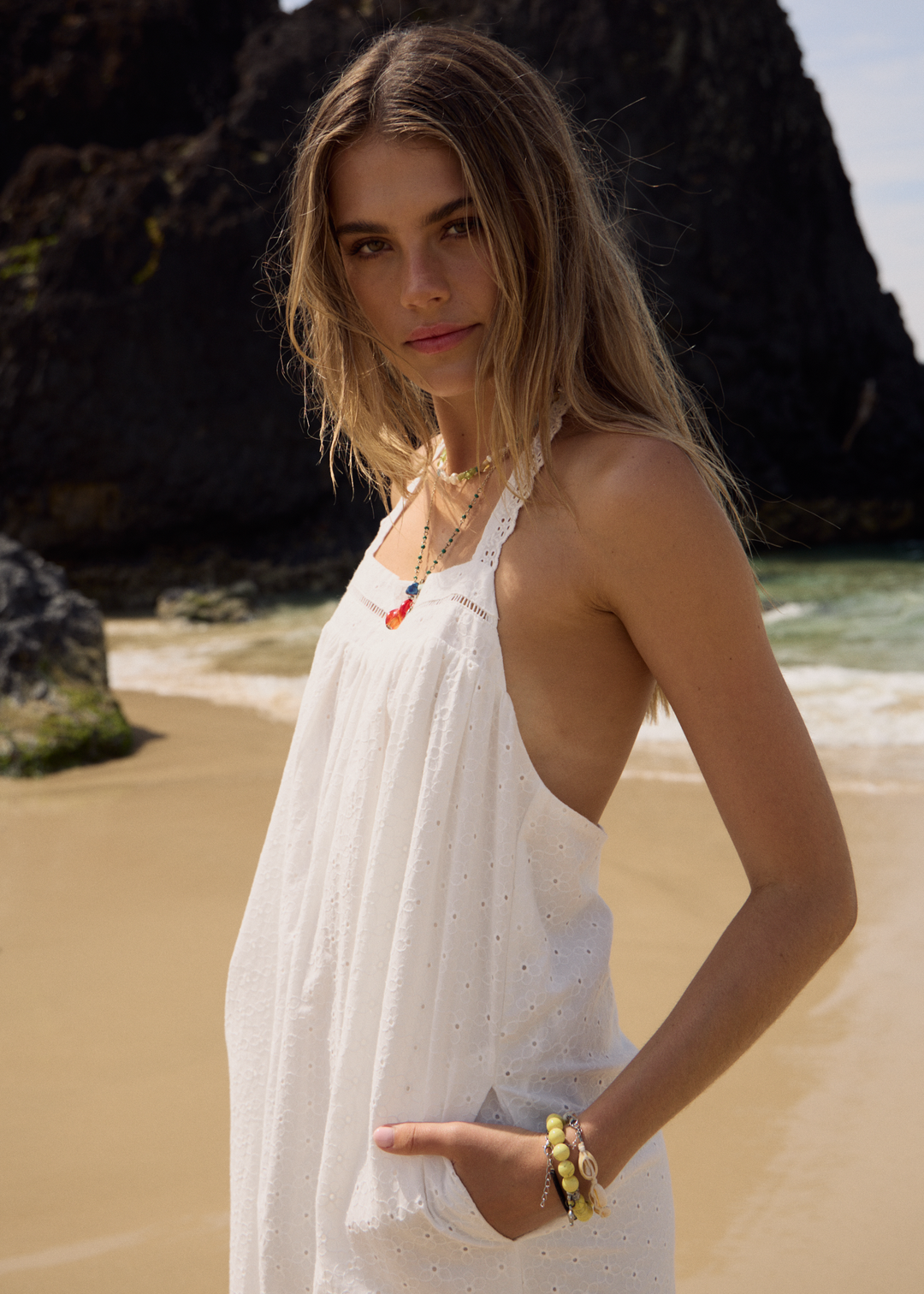 Afends Kindred Mini Dress White