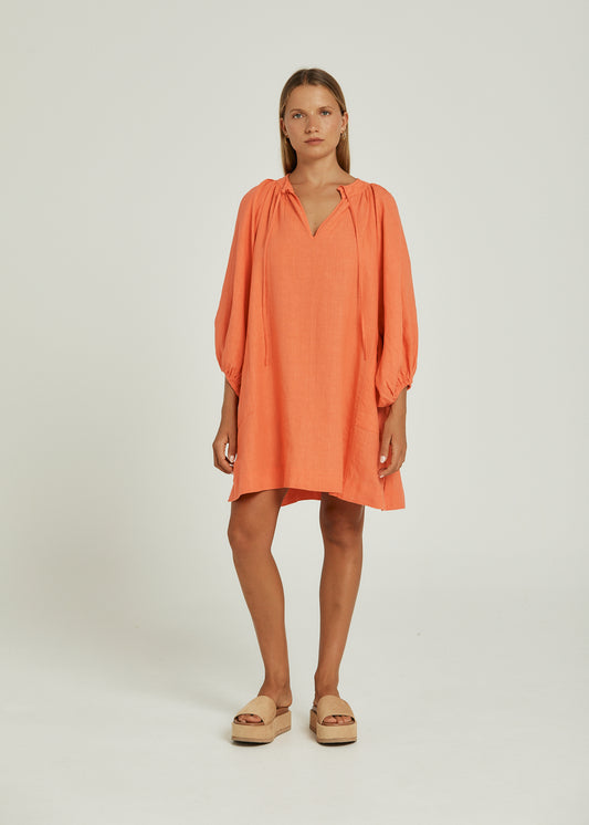 Pippa Ridley Sangria Dress Coral