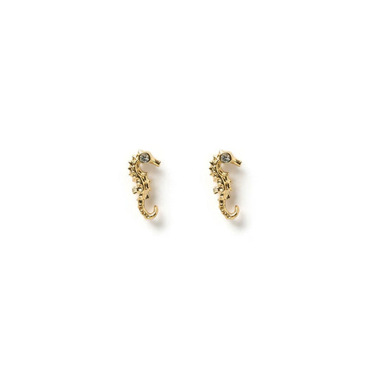 Arms Of Eve Seahorse Gold Stud Earrings