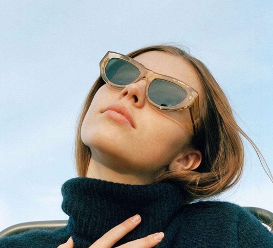 Epokhe Cady Sunglasses Citrine/Green