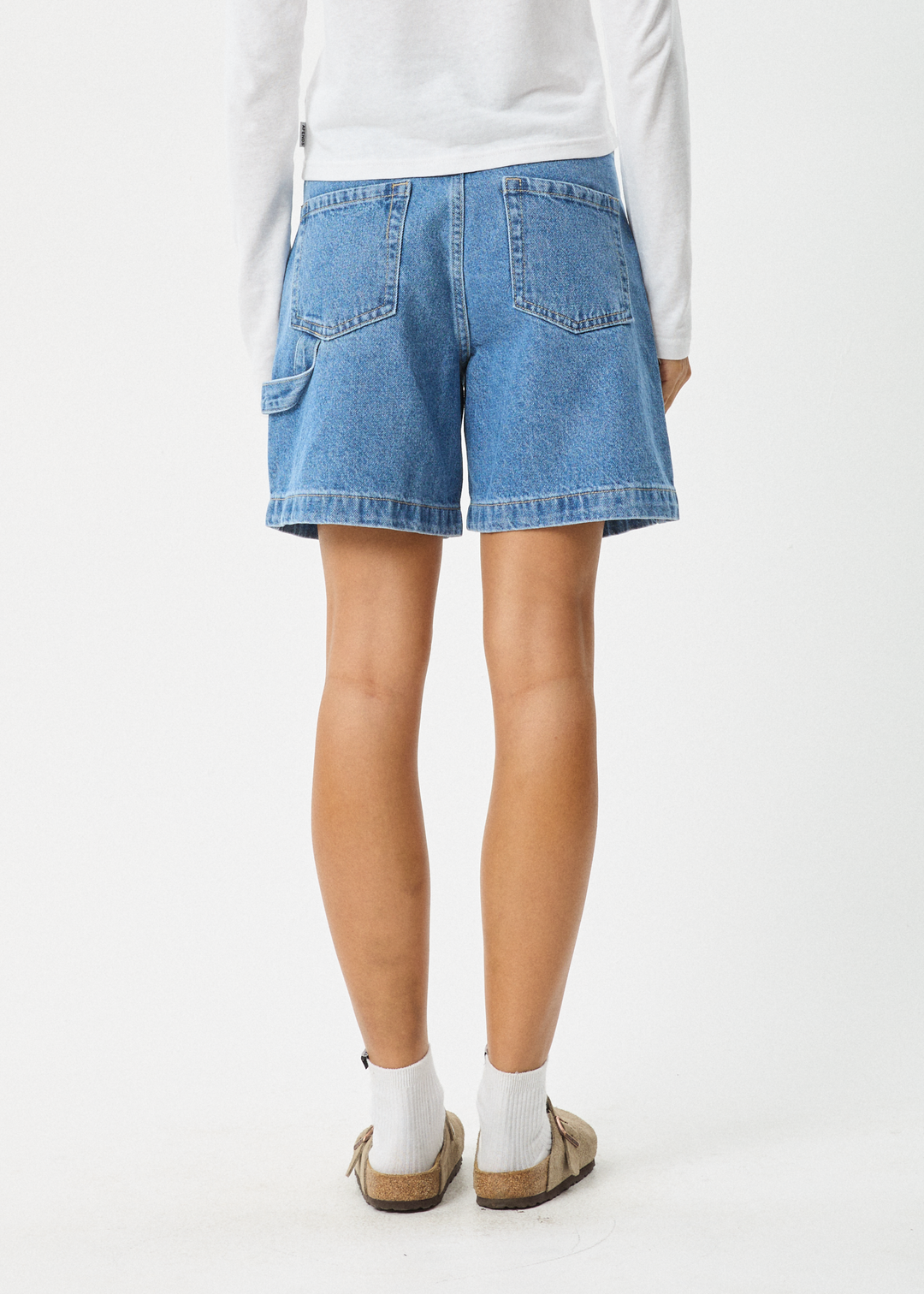 Afends Emilie Denim Short - Worn Blue