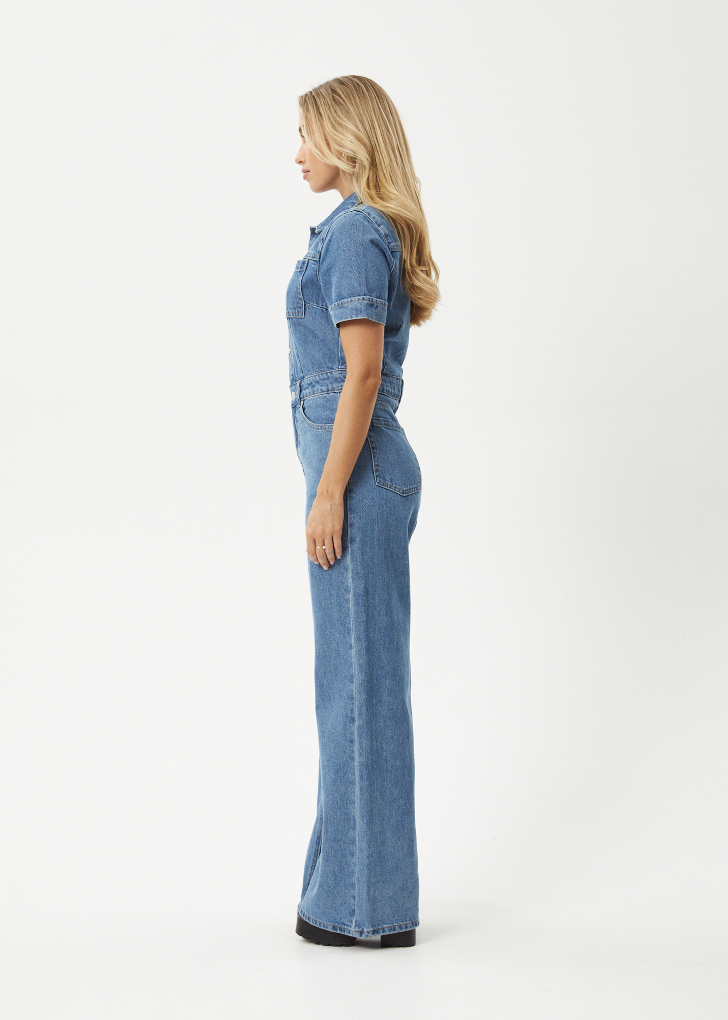 Afends Miami Jumpsuit - Worn Blue