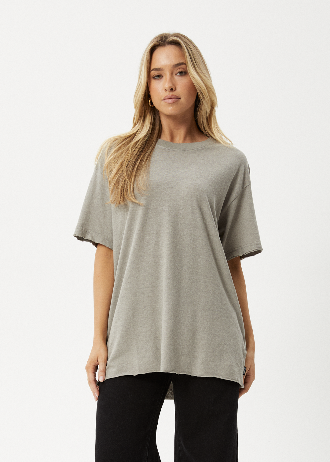 Afends Slay Hemp Tee Olive