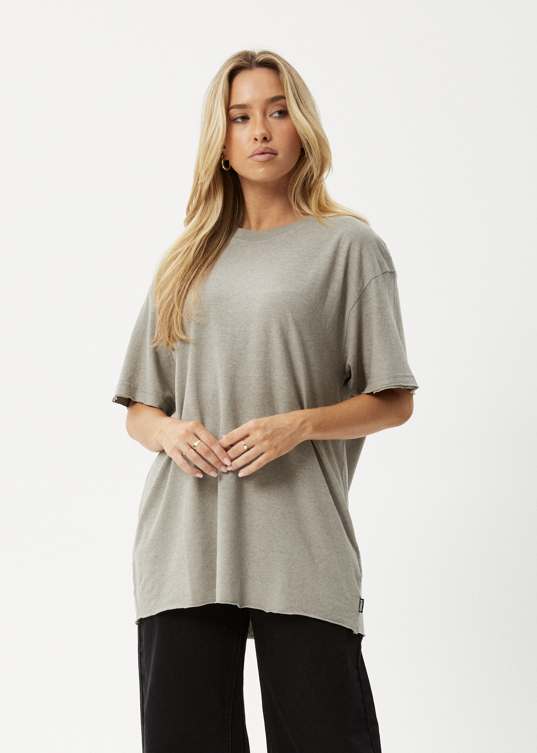 Afends Slay Hemp Tee Olive