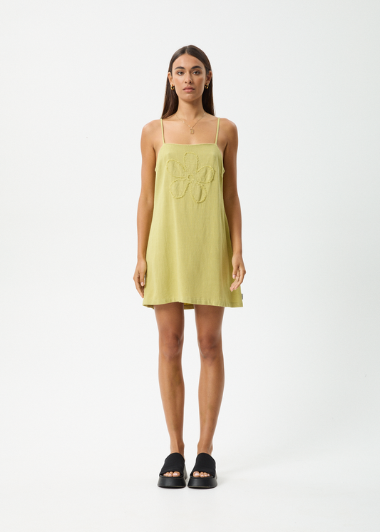 Afends - Amaya Mini Dress Lemongrass