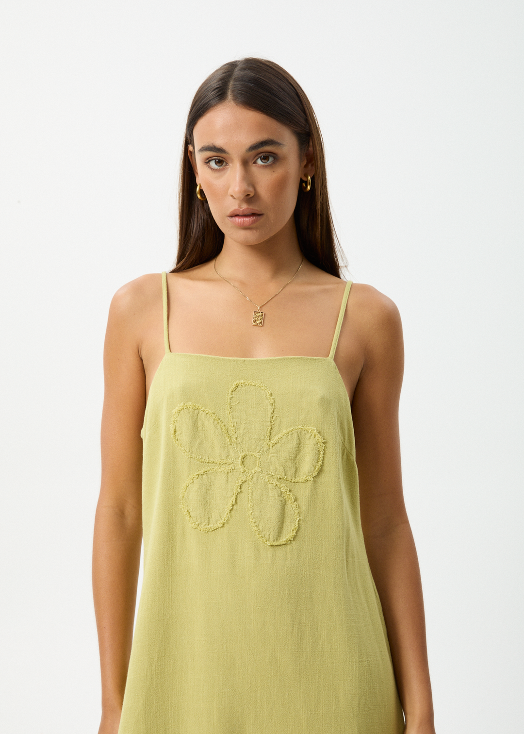 Afends - Amaya Mini Dress Lemongrass