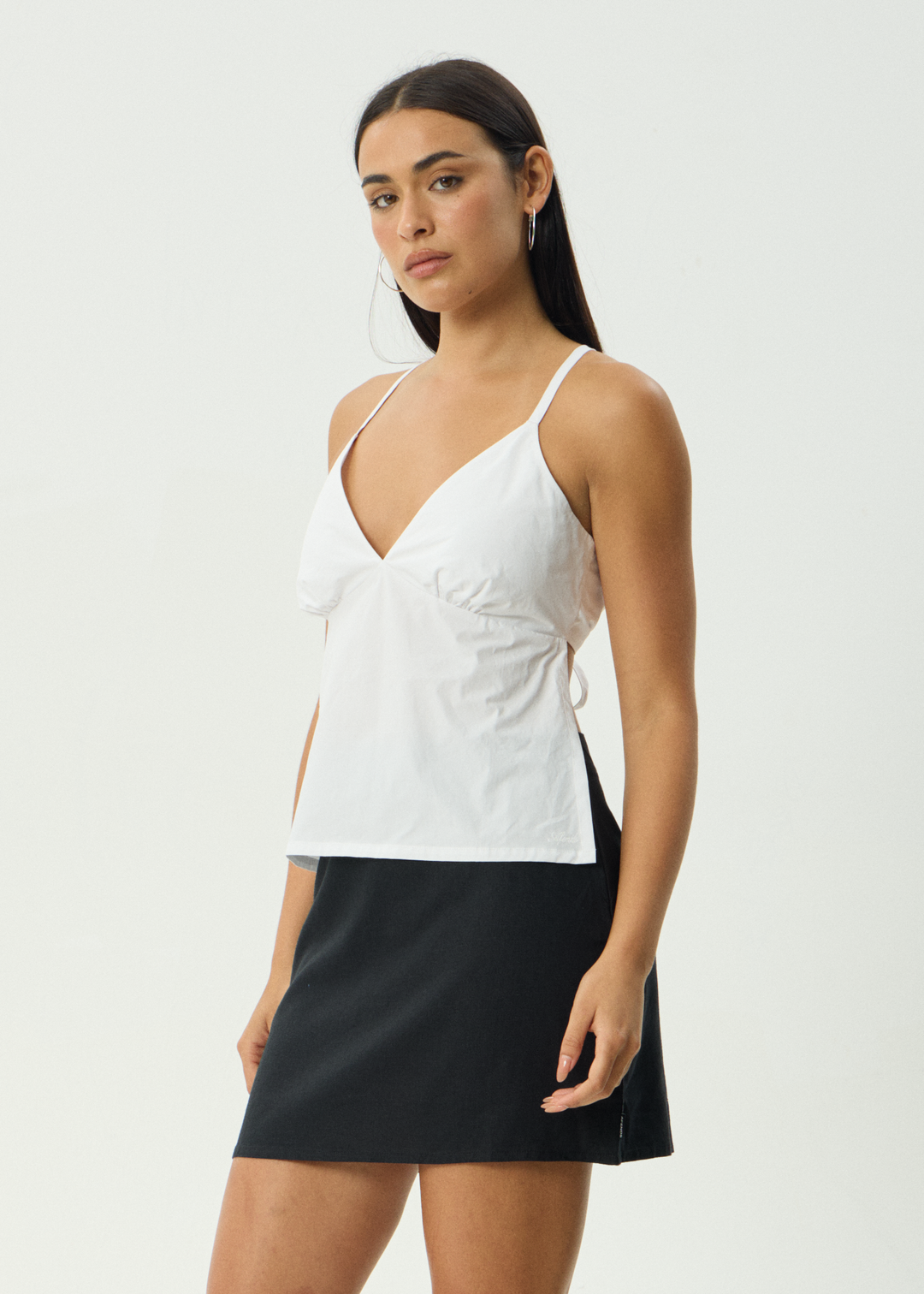 Afends Annalise Strappy Top White