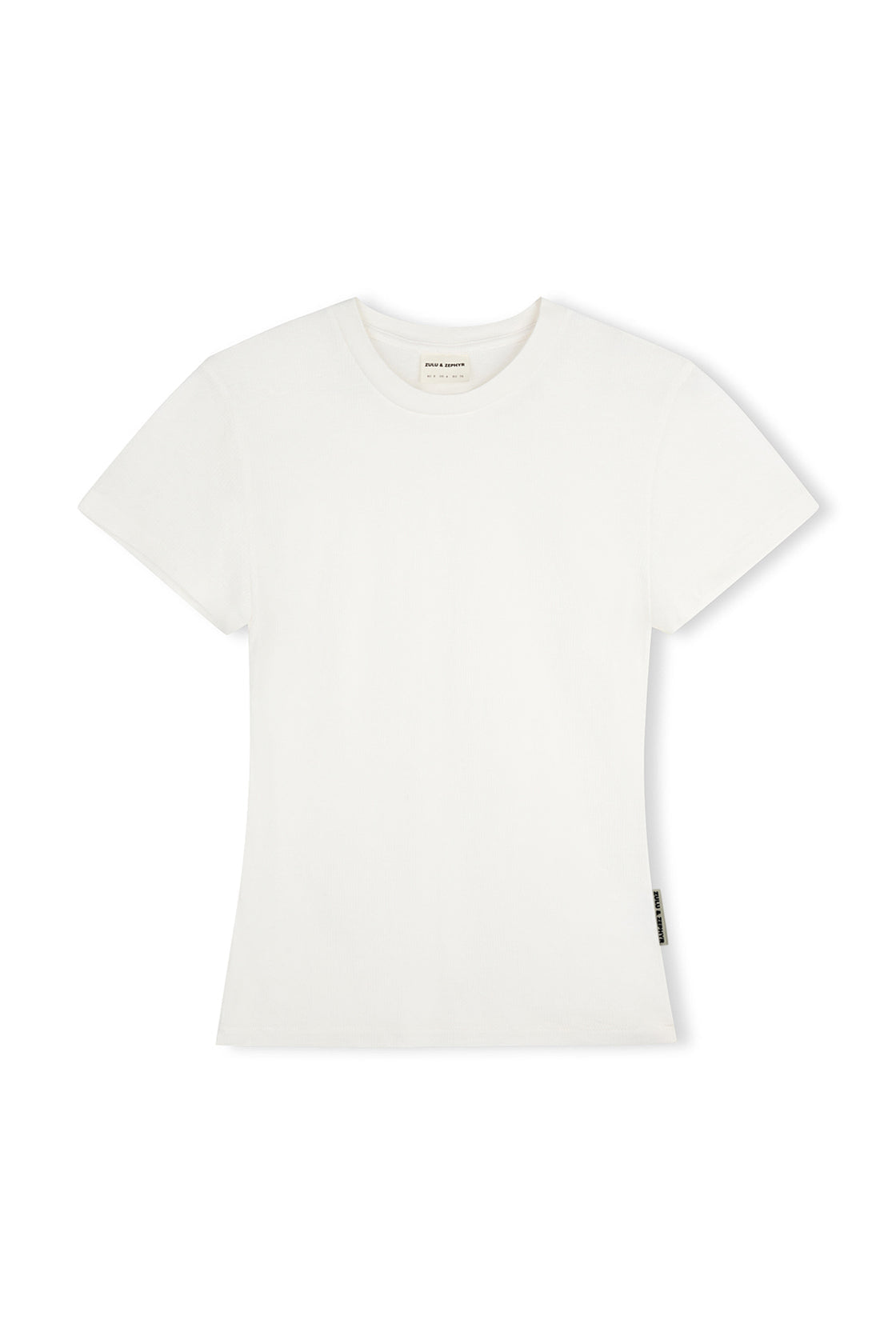 Zulu and Zephyr Rib Hemp Jersey T-Shirt - White