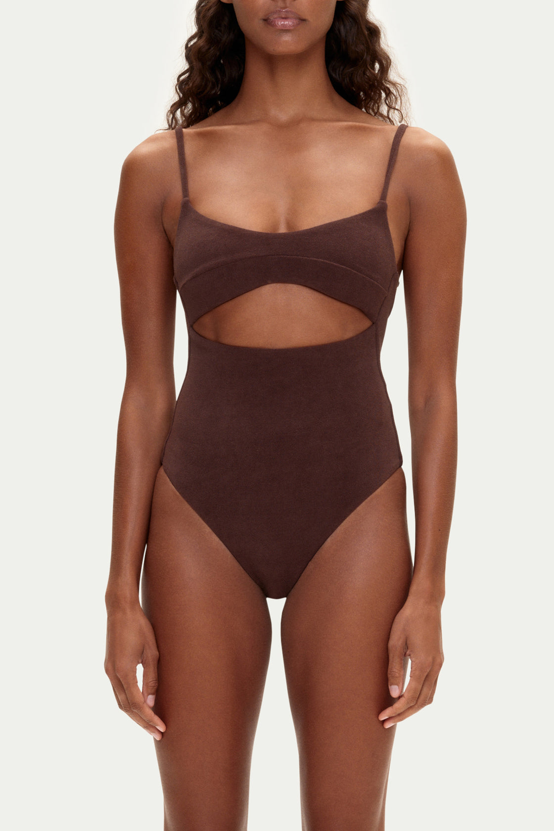 Zulu and Zephyr Towelling One Piece - Chocolate