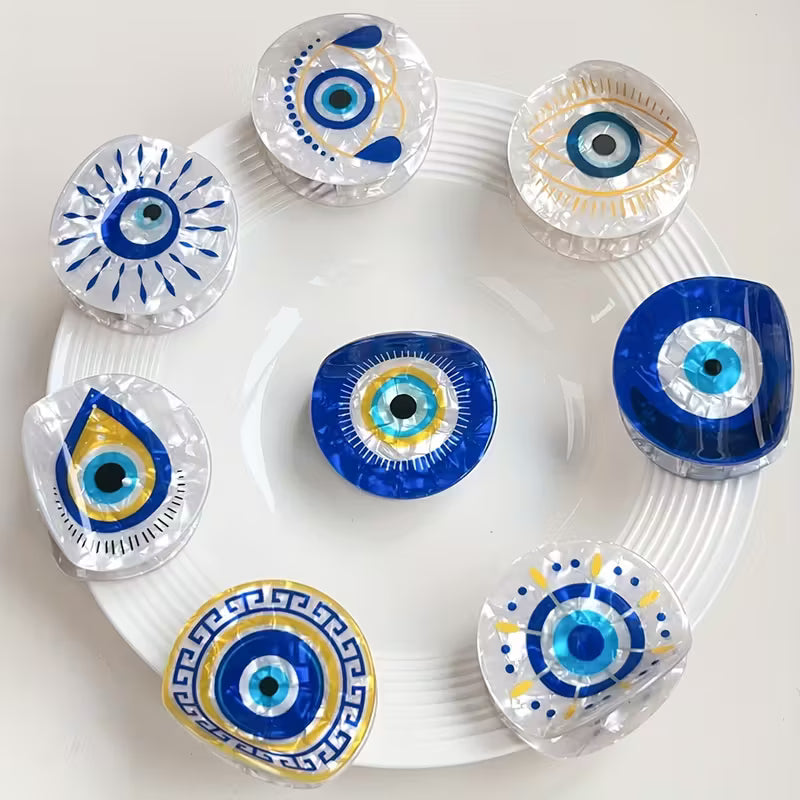 Haze Evil Eye Hair Claw - Medium