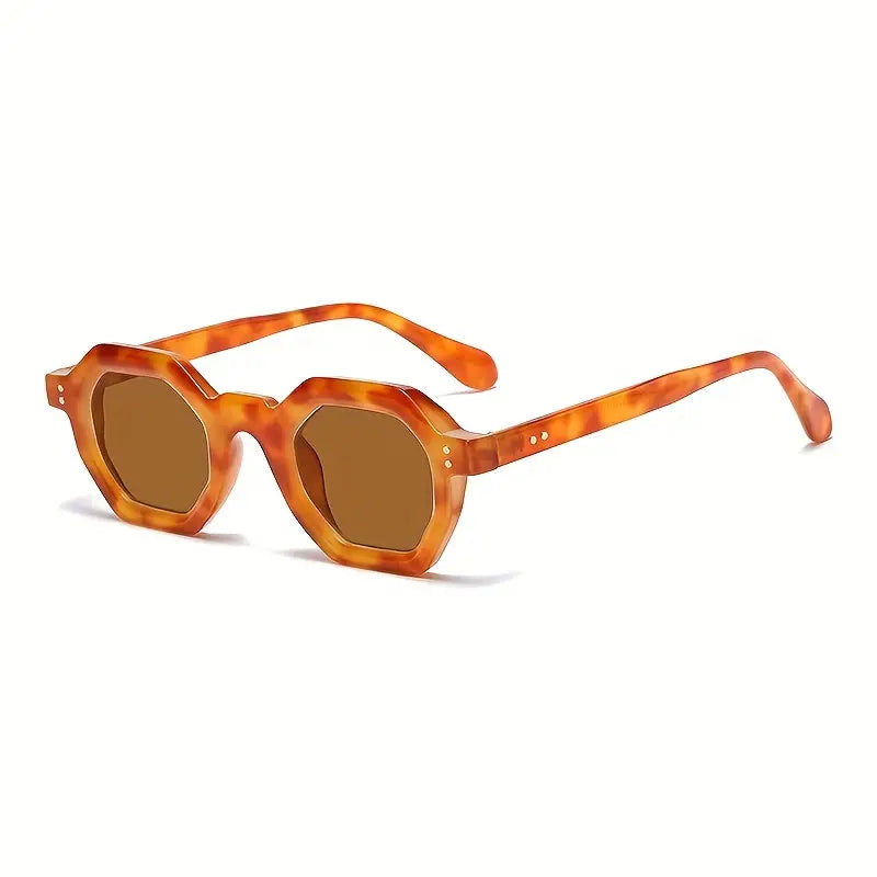 Haze Vintage Hex Sunglasses -  Tan Tort/Brown