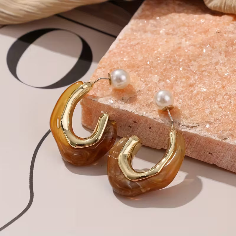 Haze Lou Resin Earrings