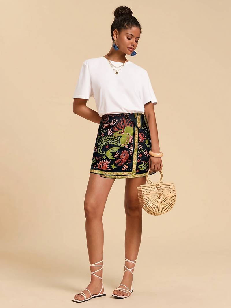 Haze Mermaid Temple Wrap Skirt