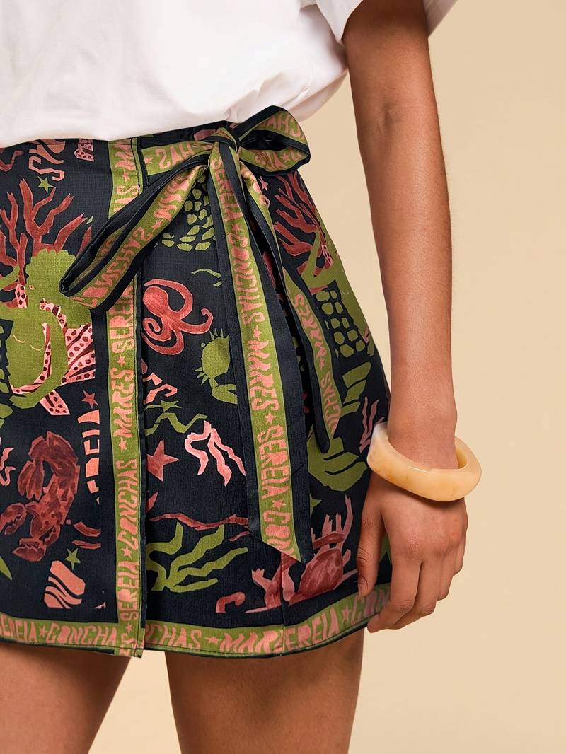 Haze Mermaid Temple Wrap Skirt