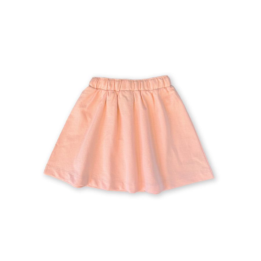 Grown French Terry Shell Skirt - Peachy