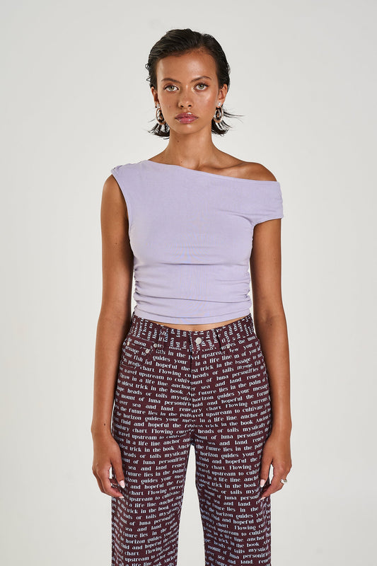 Summi Summi OFF SHOULDER TANK - LiLAC
